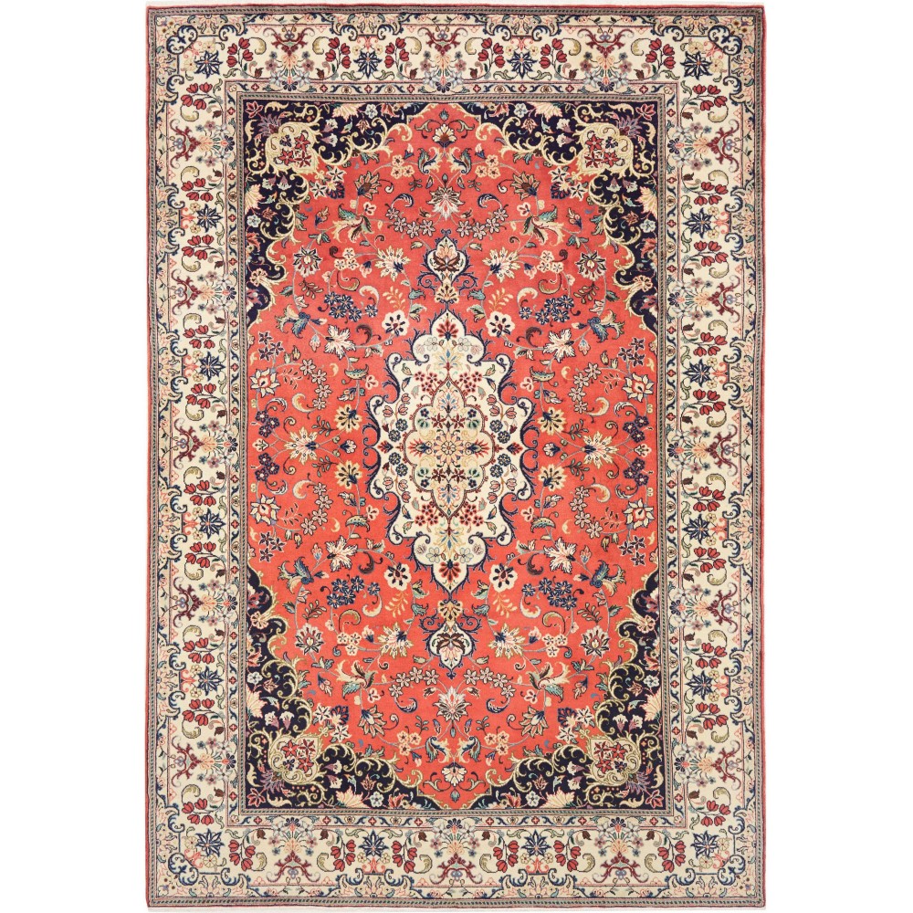 Tappeto Kashan Persia marrone grigio 196x293