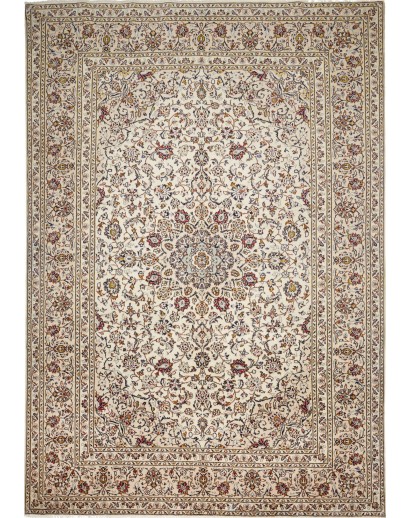 Tappeto Kashan Persia beige verde 248x358
