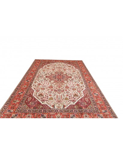 Tappeto Tabriz Persia rosso giallo 200x300