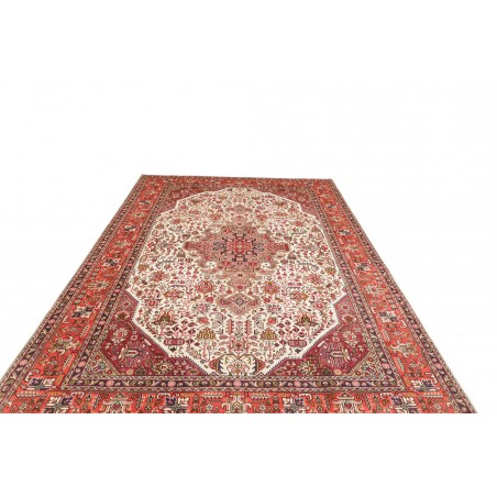 Tappeto Tabriz Persia rosso giallo 200x300