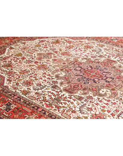 Tappeto Tabriz Persia rosso giallo 200x300