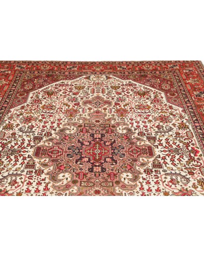 Tappeto Tabriz Persia rosso giallo 200x300