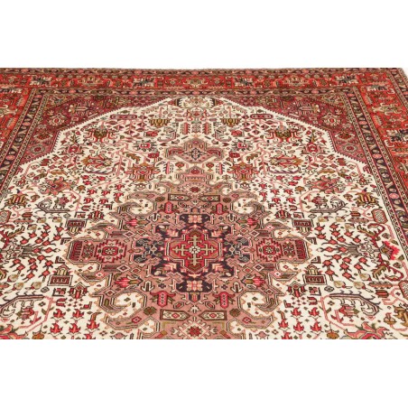 Tappeto Tabriz Persia rosso giallo 200x300