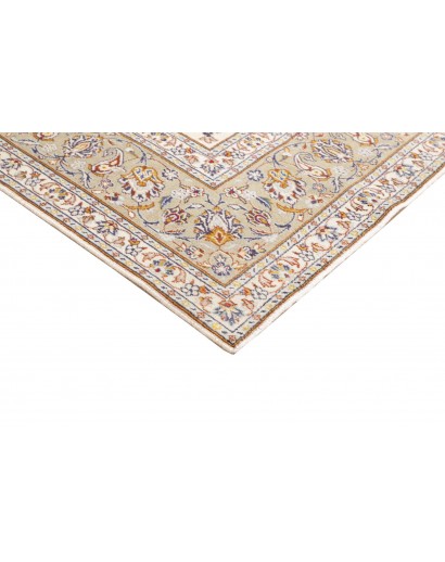 Tappeto Kashan Persia bianco azzurro 198x300
