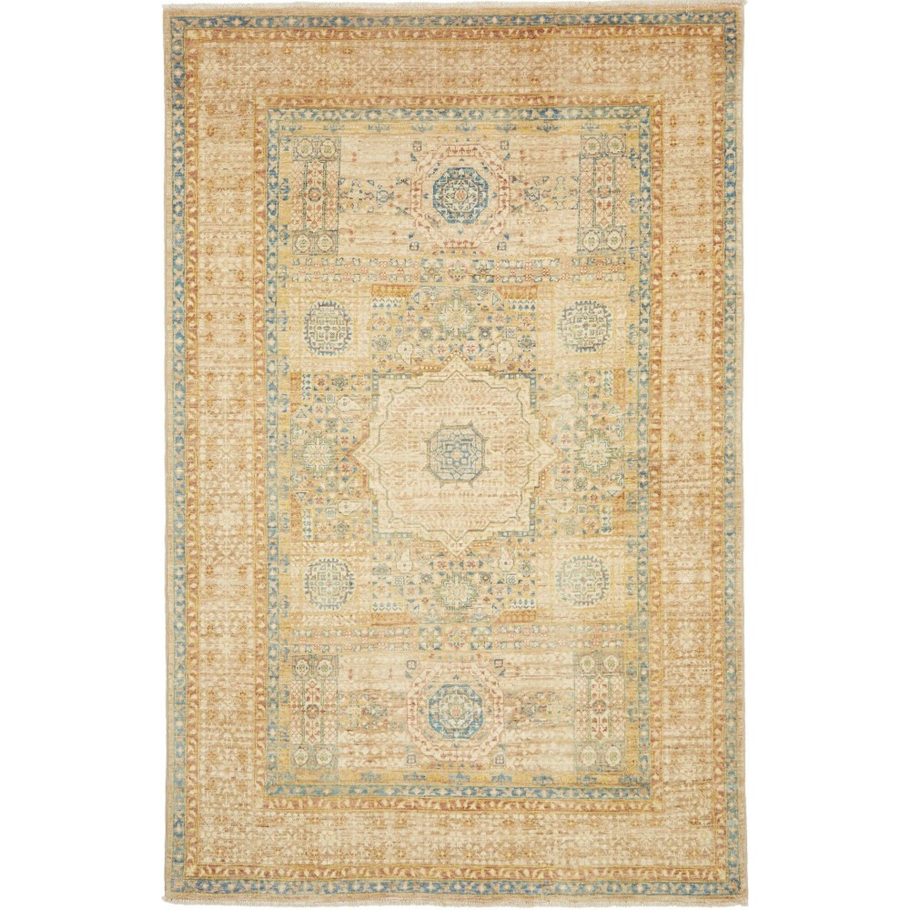 Tappeto Mamlouk Pakistan marrone bianco 120x186