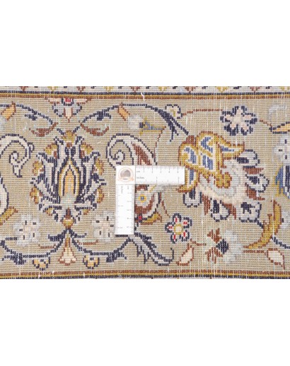 Tappeto Kashan Persia bianco azzurro 198x300