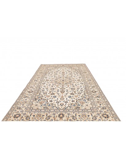 Tappeto Kashan Persia bianco grigio 200x304