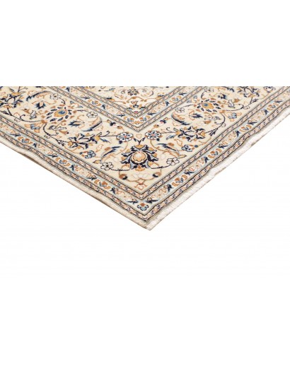 Tappeto Kashan Persia bianco grigio 200x304