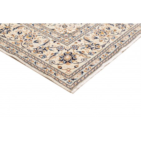 Tappeto Kashan Persia bianco grigio 200x304