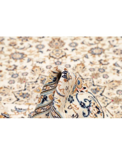 Tappeto Kashan Persia bianco grigio 200x304