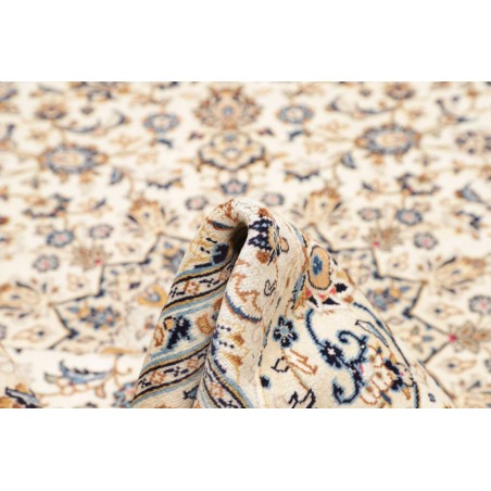 Tappeto Kashan Persia bianco grigio 200x304