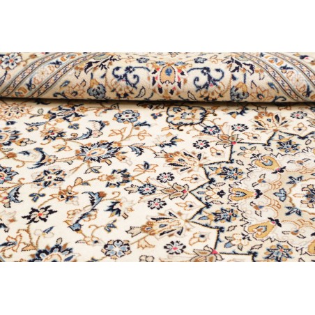 Tappeto Kashan Persia bianco grigio 200x304