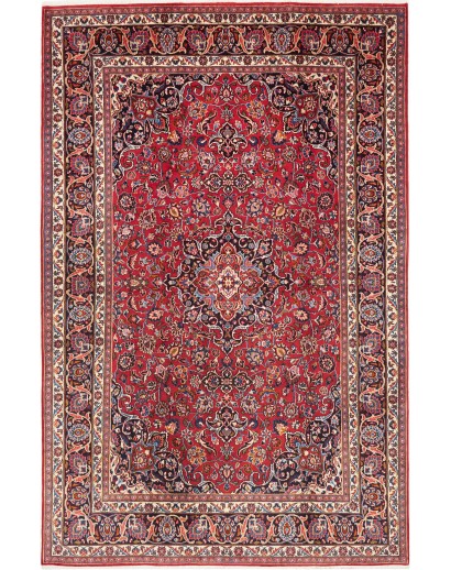 Tappeto Mashad Persia marrone grigio 193x300
