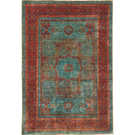 Tappeto Mamlouk Pakistan azzurro grigio 124x182