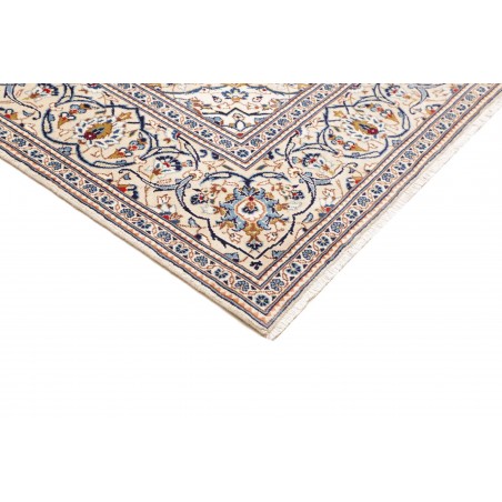 Tappeto Kashan Persia bianco grigio 196x295