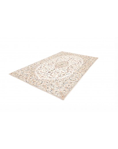 Tappeto Kashan Persia bianco marrone 194x302