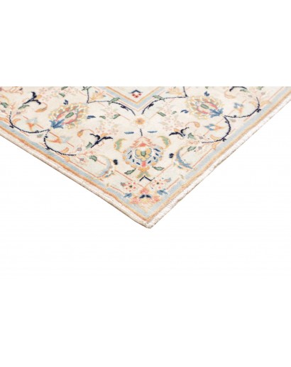 Tappeto Kashan Persia bianco marrone 194x302