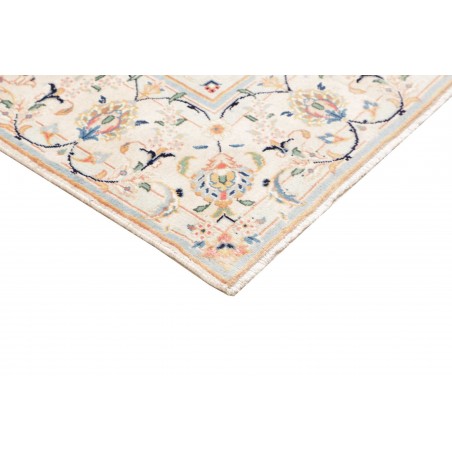 Tappeto Kashan Persia bianco marrone 194x302