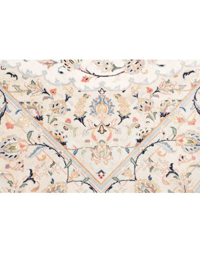 Tappeto Kashan Persia bianco marrone 194x302