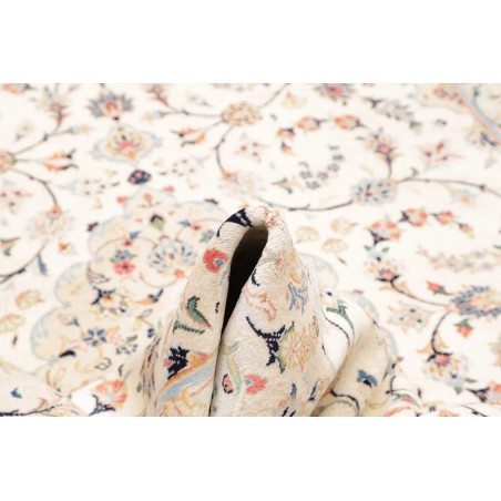 Tappeto Kashan Persia bianco marrone 194x302