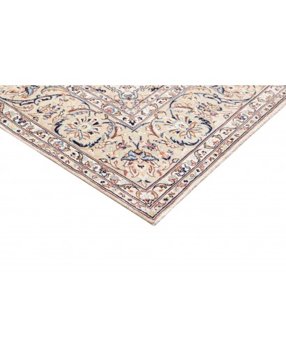 Tappeto Kashan Persia bianco grigio 195x302
