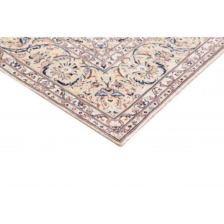 Tappeto Kashan Persia bianco grigio 195x302