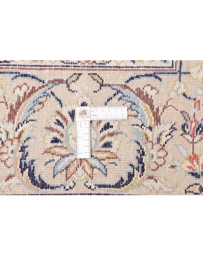 Tappeto Kashan Persia bianco grigio 195x302