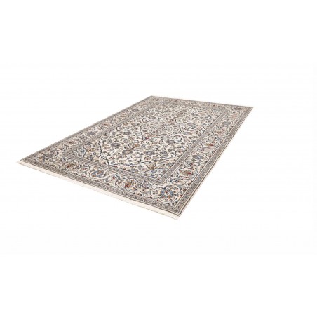 Tappeto Kashan Persia bianco grigio 197x293