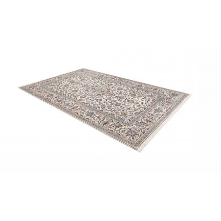 Tappeto Kashan Persia bianco grigio 197x293