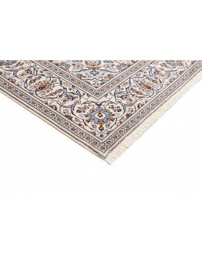 Tappeto Kashan Persia bianco grigio 197x293