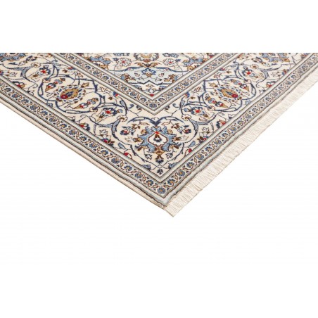 Tappeto Kashan Persia bianco grigio 197x293