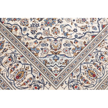 Tappeto Kashan Persia bianco grigio 197x293