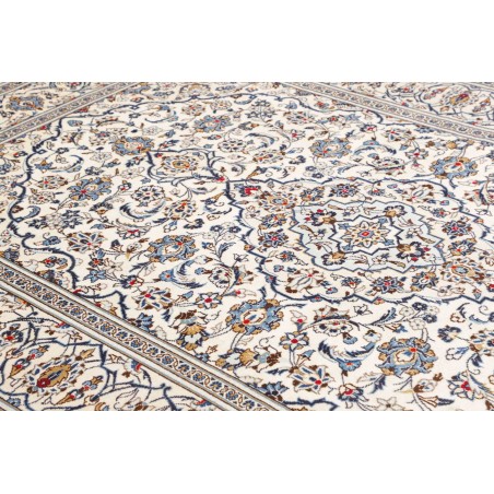 Tappeto Kashan Persia bianco grigio 197x293