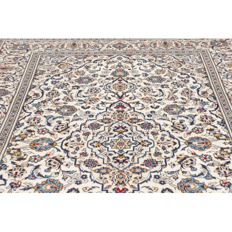 Tappeto Kashan Persia bianco grigio 197x293