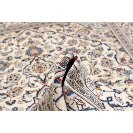 Tappeto Kashan Persia bianco grigio 197x293