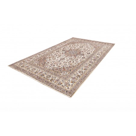 Tappeto Kashan Persia bianco marrone 197x315