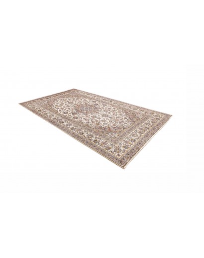 Tappeto Kashan Persia bianco marrone 197x315