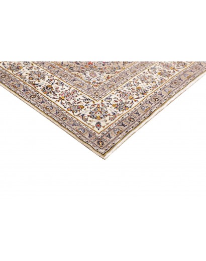 Tappeto Kashan Persia bianco marrone 197x315