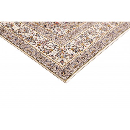 Tappeto Kashan Persia bianco marrone 197x315