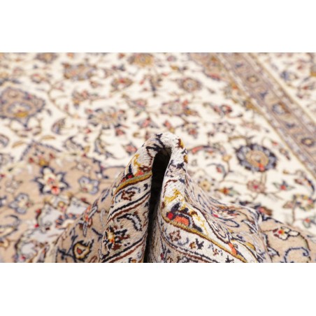 Tappeto Kashan Persia bianco marrone 197x315