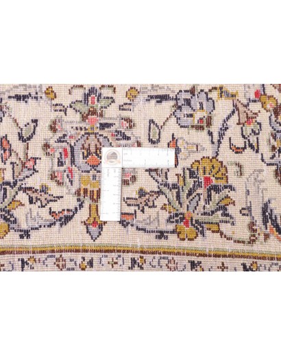 Tappeto Kashan Persia bianco marrone 197x315