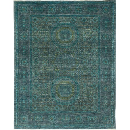 Tappeto Mamlouk Pakistan azzurro grigio 150x193