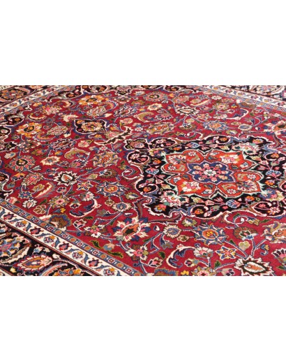 Tappeto Mashad Persia azzurro beige 196x285