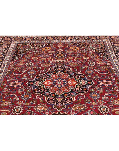 Tappeto Mashad Persia azzurro beige 196x285