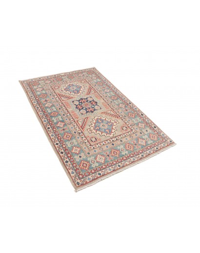Tappeto Kazak Afghanistan marrone giallo 105x157