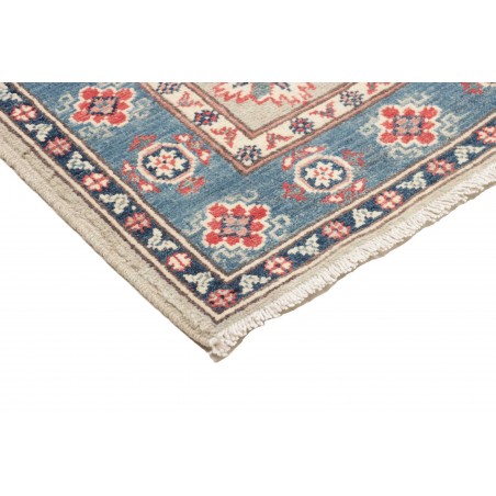 Tappeto Kazak Afghanistan bianco azzurro 80x117