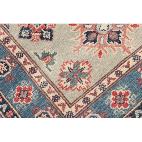 Tappeto Kazak Afghanistan bianco azzurro 80x117