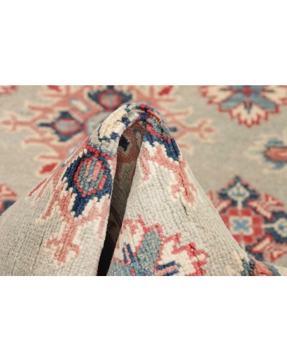 Tappeto Kazak Afghanistan bianco azzurro 80x117