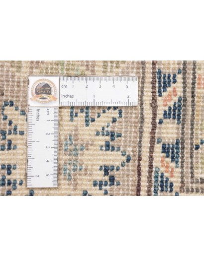 Tappeto Kazak Afghanistan bianco azzurro 80x117