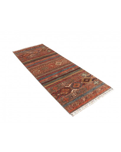 Tappeto Samarkand Pakistan marrone azzurro 83x239